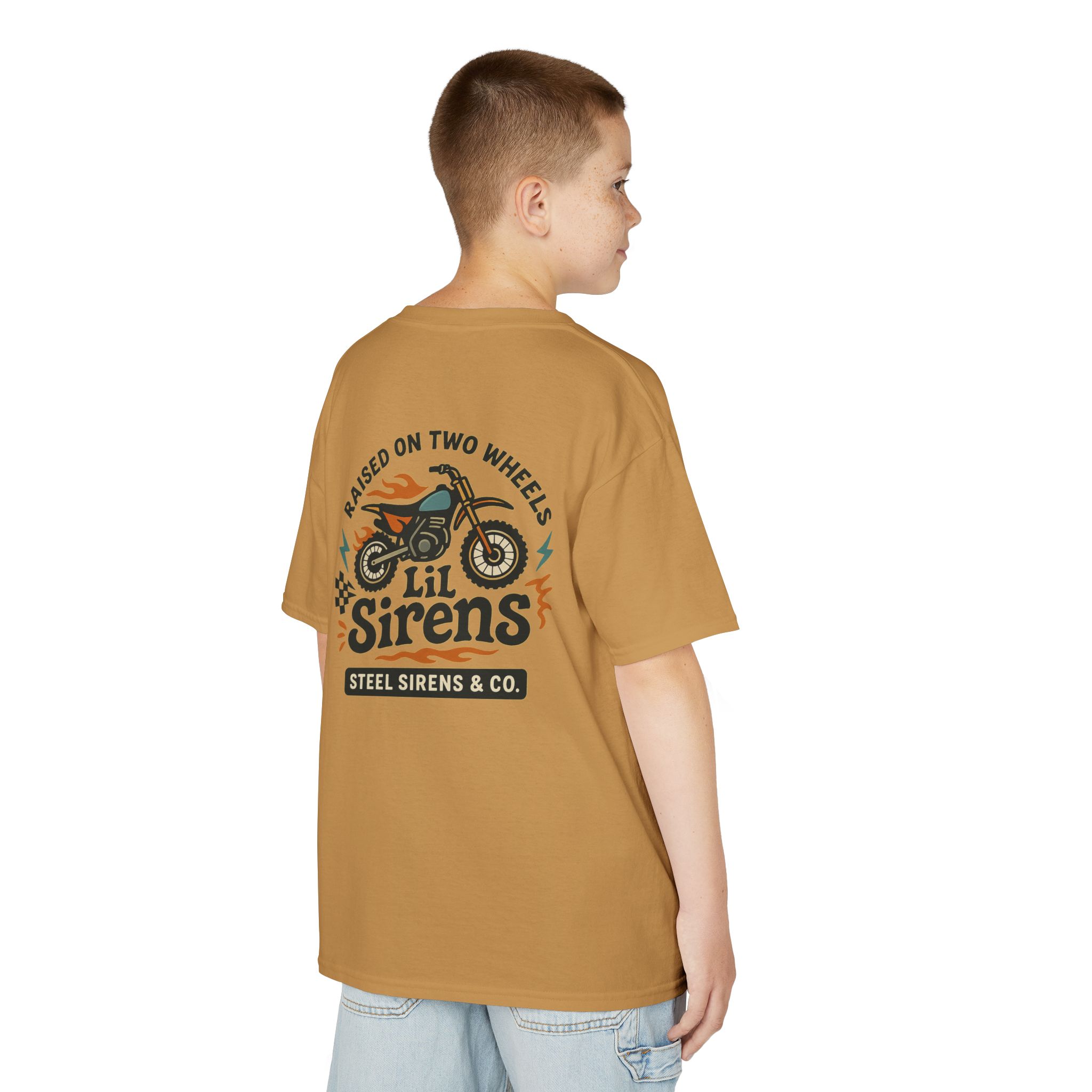 Raised on Two Wheels Youth Tee - Image 18