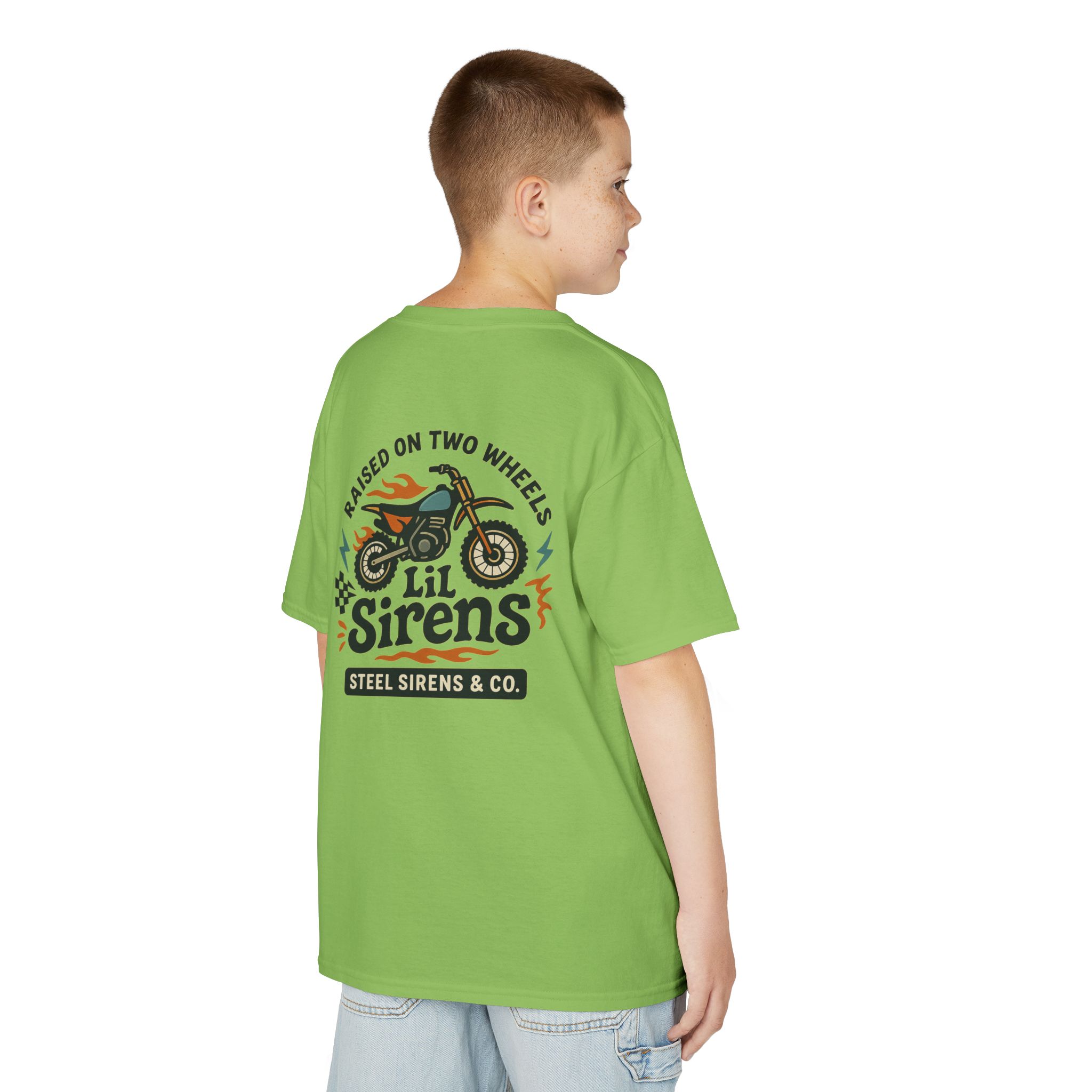 Raised on Two Wheels Youth Tee - Image 30