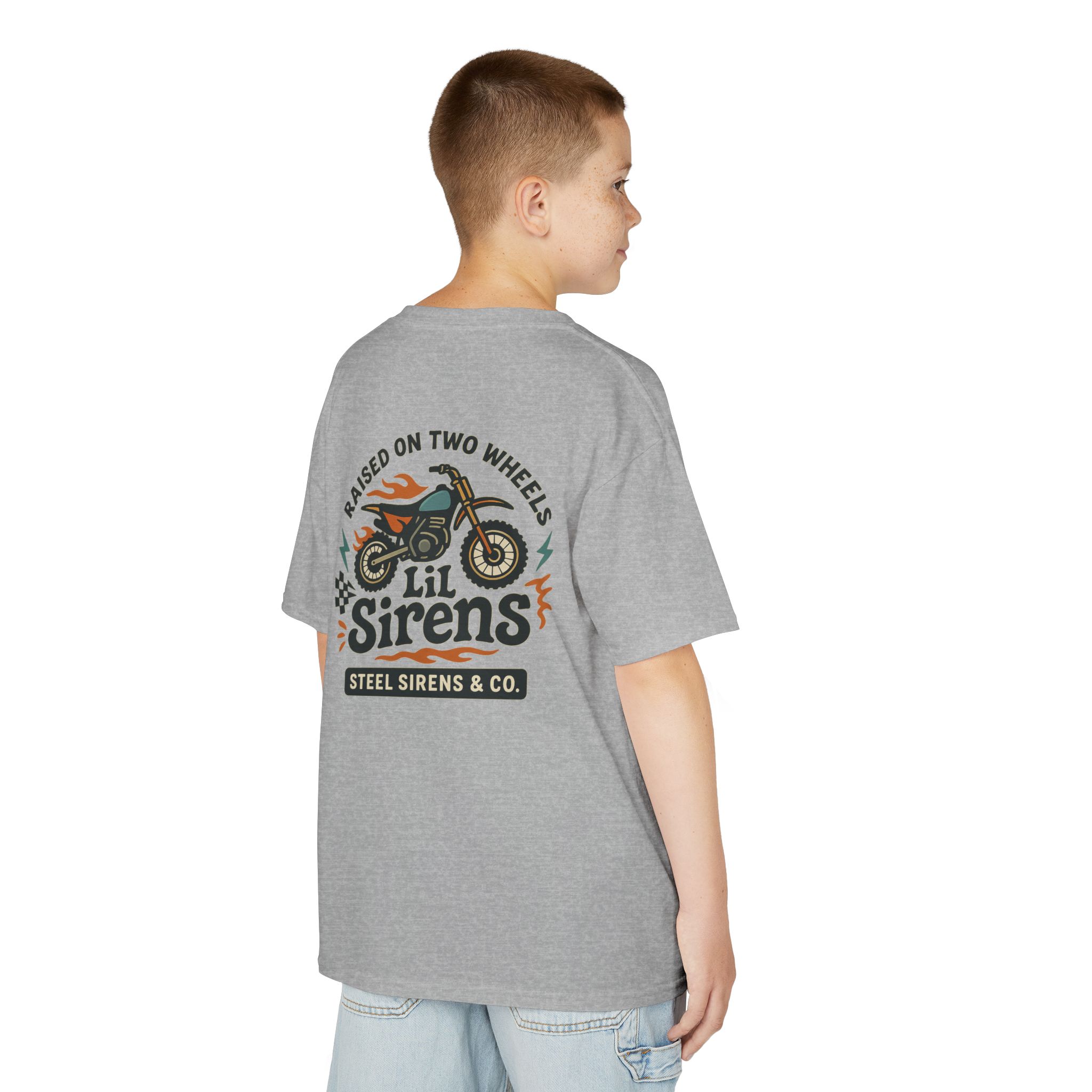 Raised on Two Wheels Youth Tee - Image 12