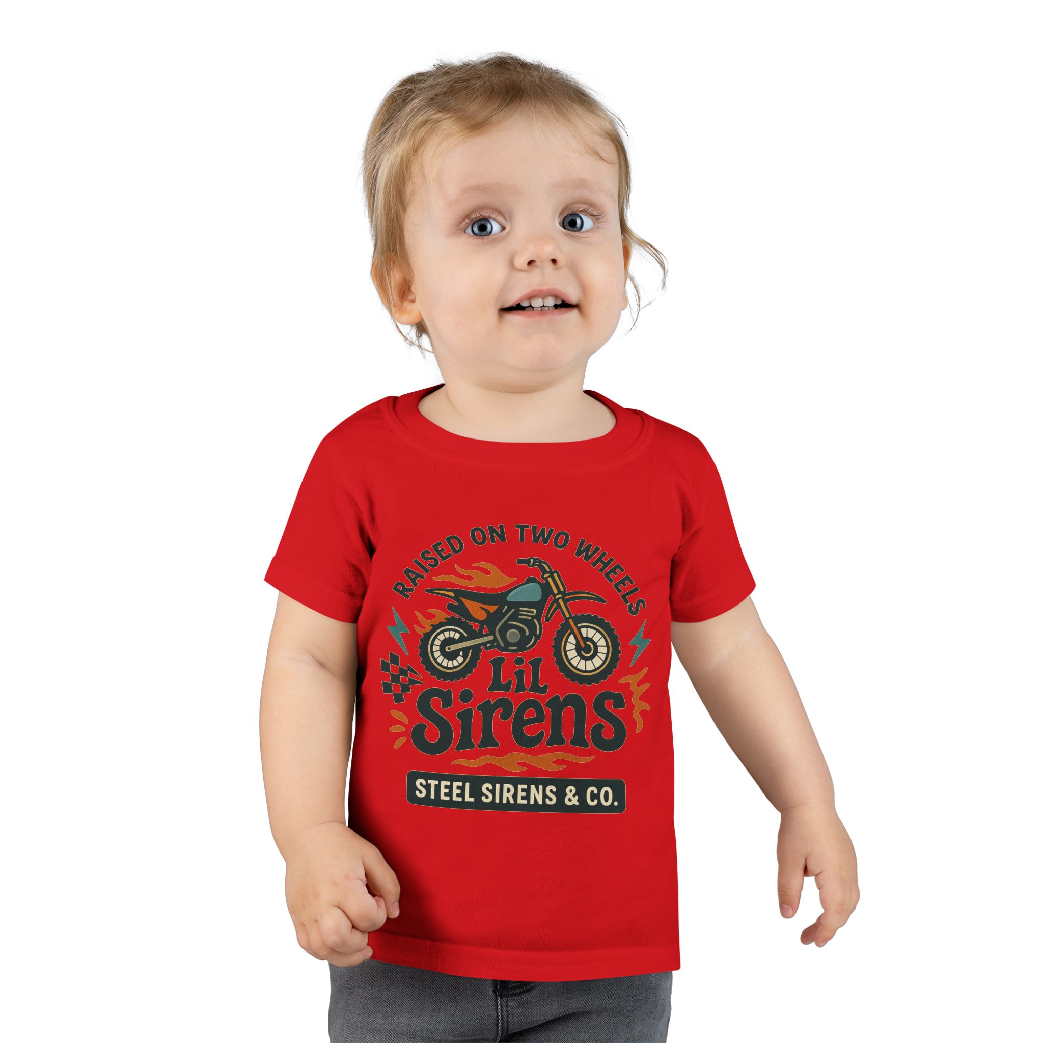 Raised on Two Wheels Toddler Tee - Image 21