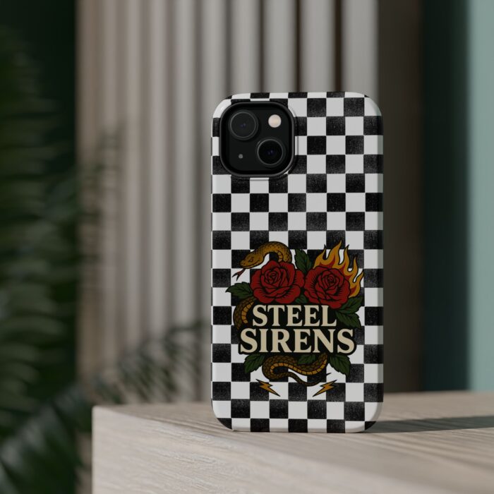 Checkered Flame Phone Case - Image 4