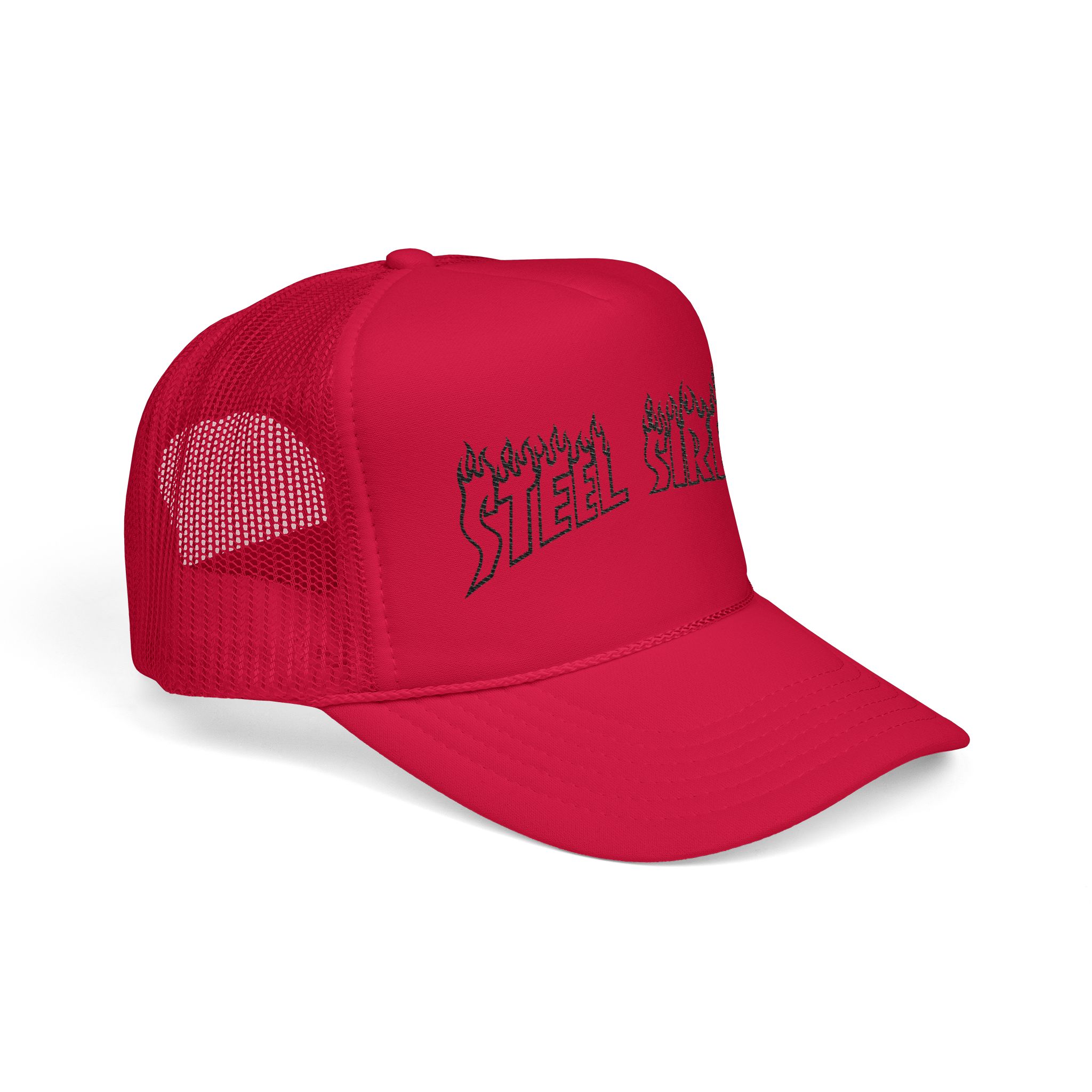Flaming Steel Sirens Embroidered Trucker Hat - Image 8
