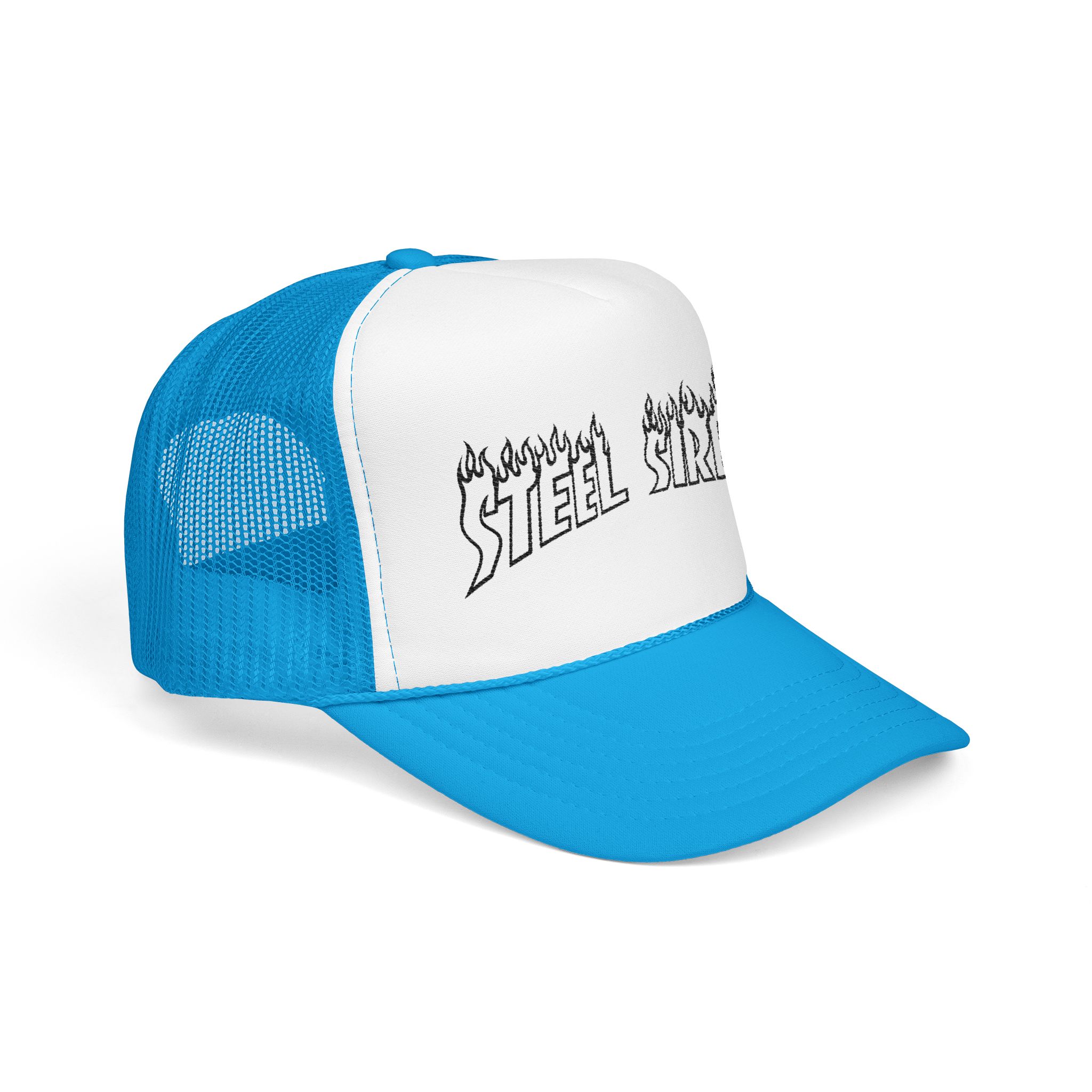 Flaming Steel Sirens Embroidered Trucker Hat - Image 13