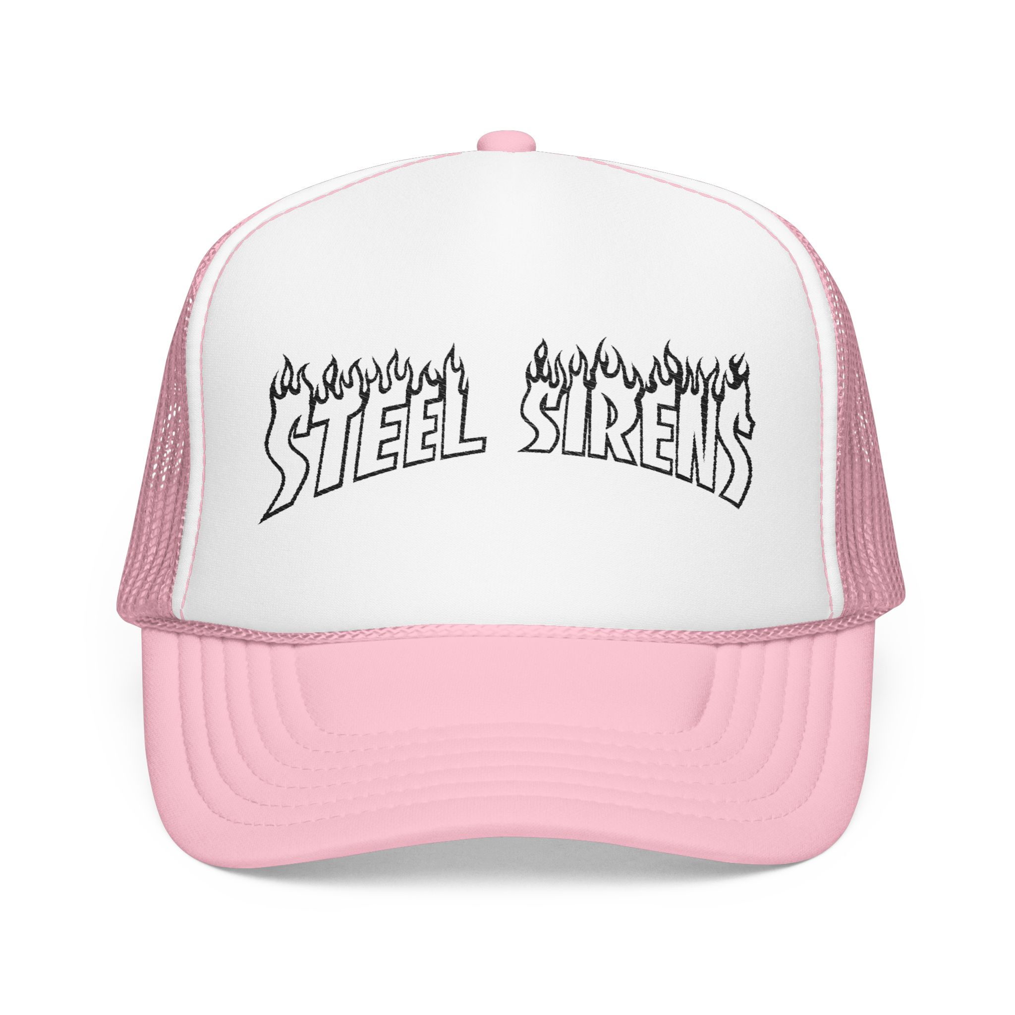 Flaming Steel Sirens Embroidered Trucker Hat - Image 16