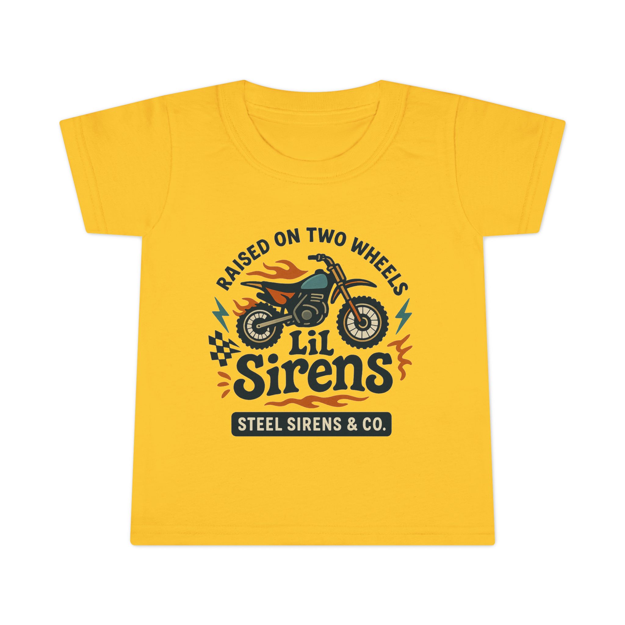 Raised on Two Wheels Toddler Tee - Image 4