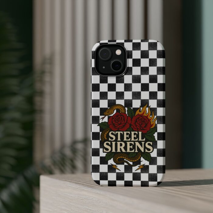 Checkered Flame Phone Case - Image 8