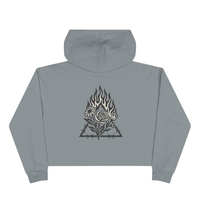 Burn & Bloom Crop Hoodie