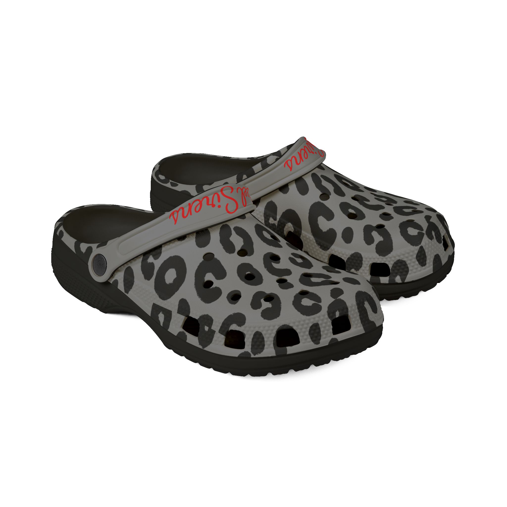 Wild Leopard Print Adult Clogs - Image 2
