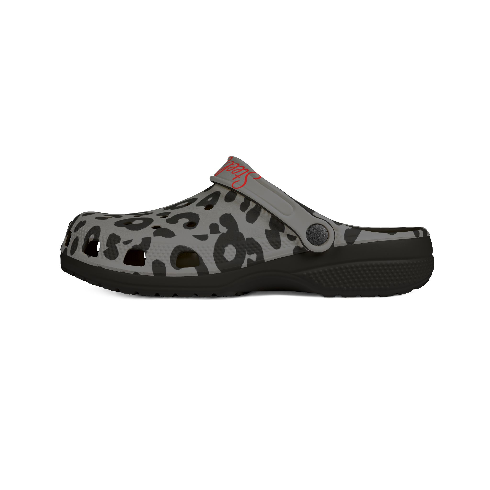Wild Leopard Print Adult Clogs - Image 4